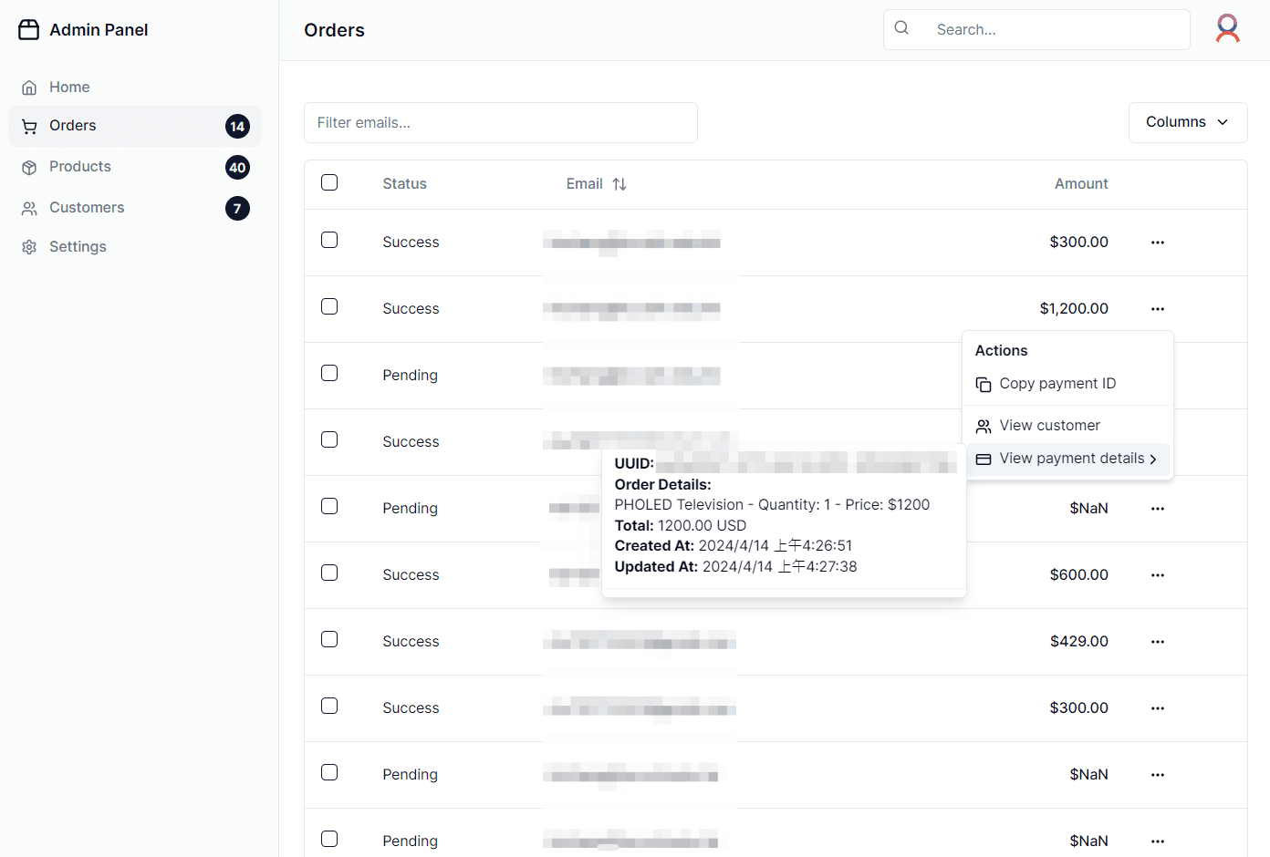 Admin Dashboard 2